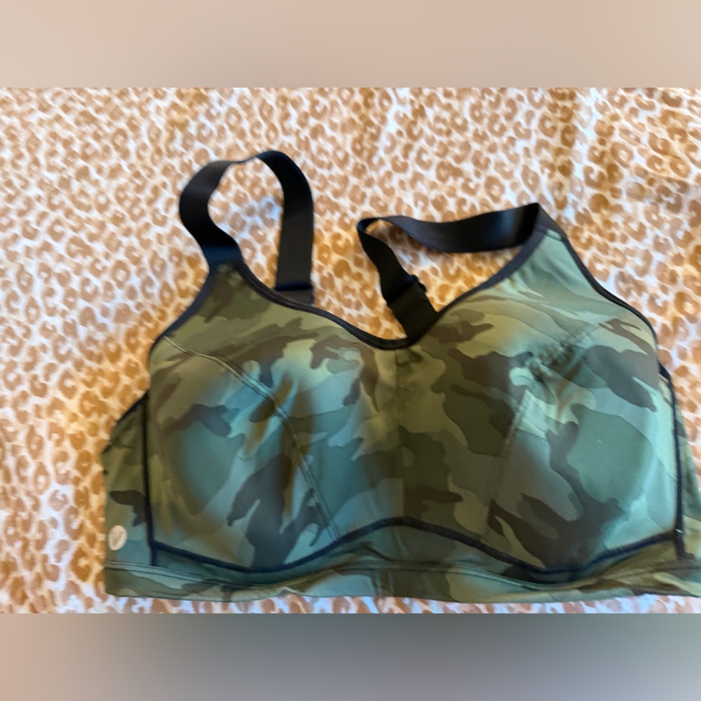 Lane Bryant Green and Black sports bra